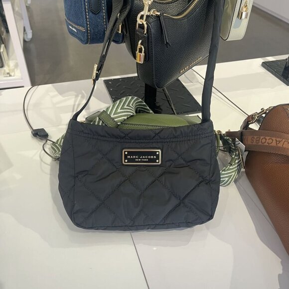 NWT Marc Jacobs Quilted Nylon Crossbody Bag H107M06SP21 Black - Picture 3 of 15